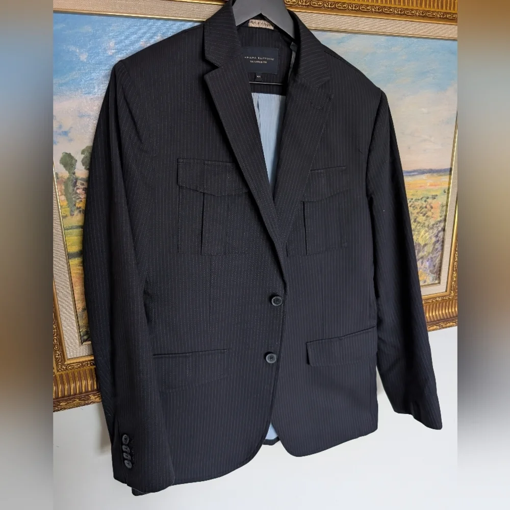 Banana Republic Navy Pocket Jacket 38R